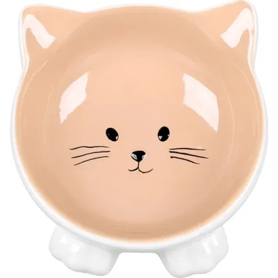 Flamingo Puzi - Купичка за котки от глазирана керамика, 125 мл