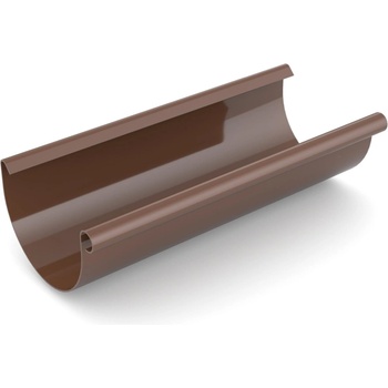 Bryza PVC Strešný žľab 100 mm 4 m hnedý