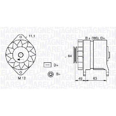 Alternátor MAGNETI MARELLI MAN286