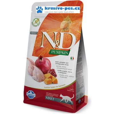 N&D GF Pumpkin CAT Quail & Pomegranate 5 kg