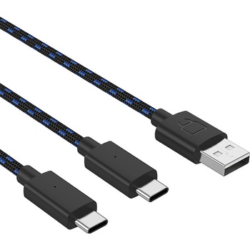 Venom VS5002 Dual Play & Charge USB Type-C nabíjací, 3m
