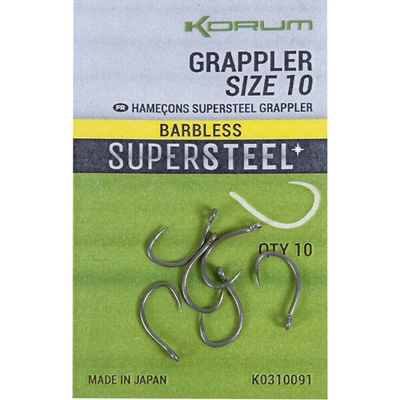 Korum Grappler Hooks Barbless vel.14 10 ks
