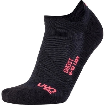 UYN Cycling Ghost Womens Socks Black/Pink Fluo