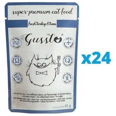 Gussto Cat Fresh Turkey & Tuna 24 x 85 g