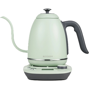 Buydeem Electric Gooseneck Coffee Kettle, model K821, color Cozy Greenish E (K821-CG/EU)