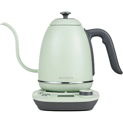 Buydeem Electric Gooseneck Coffee Kettle, model K821, color Cozy Greenish E (K821-CG/EU)