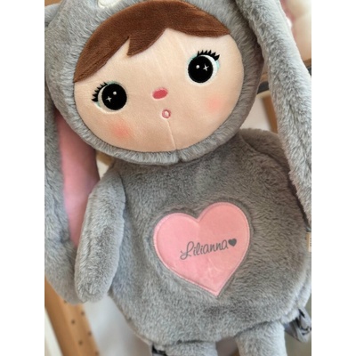 Metoo králik šedo ružový