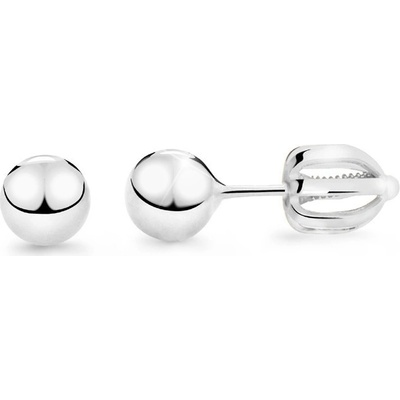 Cutie Jewellery náušnice z bieleho zlata guličky Z5016