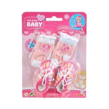 Simba set ponožky a botičky vel. 38-43 pro panenku New Born Baby