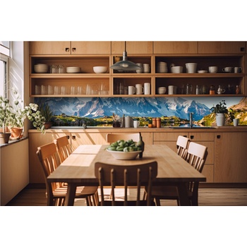 DIMEX ART s. r. o Фототапет за кухня - езерото лак блан 420 x 60 см