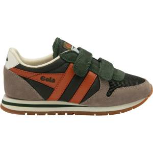 Gola Детски маратонки Gola Kid's Daytona VC Sneakers - Dark Khaki / Rhino / Moody Orange - размер 11, 5K (UK) (702-1711-0815)