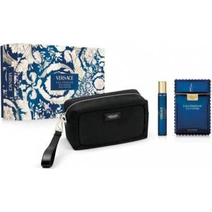 Versace Man Eau Fraiche Extreme Комплект (EDP 100ml + EDP 5ml + SG 150ml) за Мъже