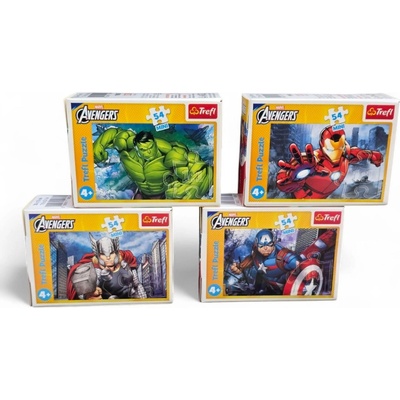 Trefl Мини пъзел Trefl от 54 части - Необичайните способности на Отмъстителите, асортимент (54218)