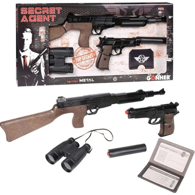 Gonher Gonher Sada Secret Agent se zbraněmi na kapslíky