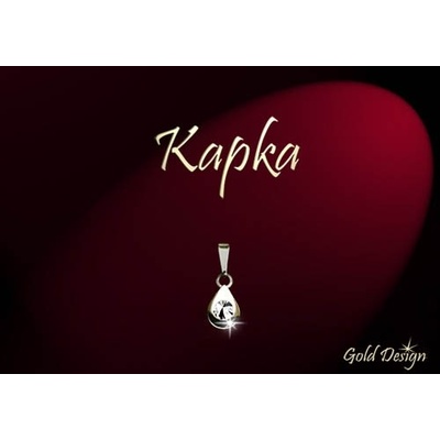 Gold Design Kapka přívěsek zlacený GD1076