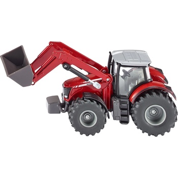 SIKU Детска играчка Siku - Трактор Massey Ferguson с челен товарач, 1: 50 (1985)