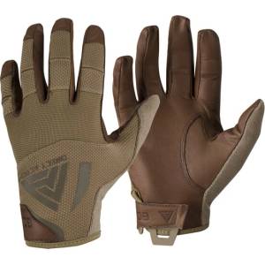 Direct Action® Ръкавици Hard Gloves - кожени - Койот Браун (GL-HARD-GLT-CBR)