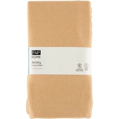 F&F Home Easy Care Mocha napínacia plachta 160x200x25