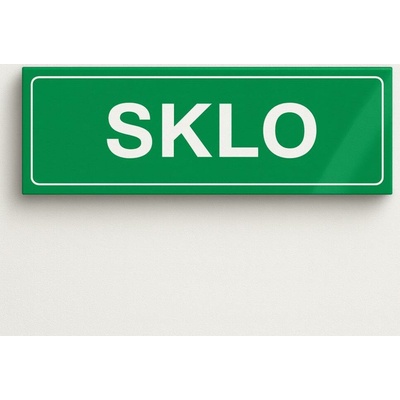 Traiva s.r.o Tříděný odpad Sklo Verze: Plast 290 x 100 mm tl. 0.5 mm - Kód: 02926