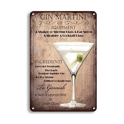 Ceduľa Gin Martini