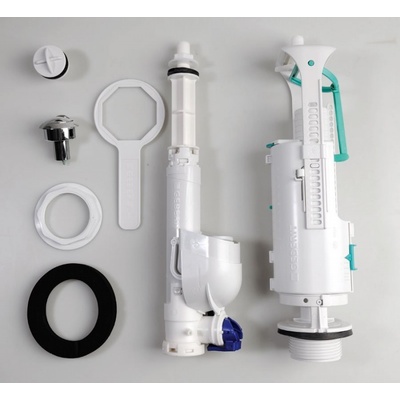 Kerasan EGO-FLO-CENTO-RETRO úsporný splachovací mechanismus na WC kombi, chrom 750990