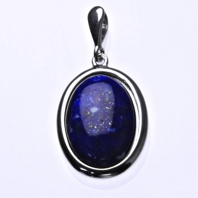Čištín Stříbrný přívěsek přírodní lapis lazuli lazurit P 1492B