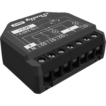 Shelly Микромодул Smart реле 2х On/Off или щори 10A изисква неутрала Shelly 2PM Gen3 - 261903 (SHELLY 2PM GEN3)