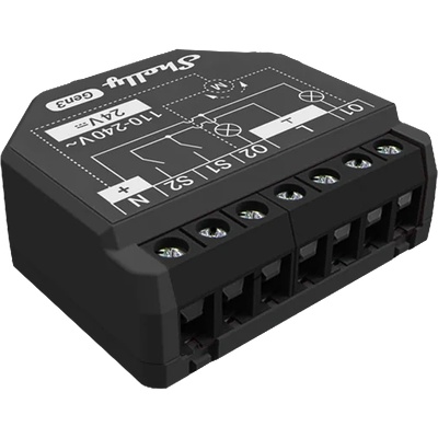 Shelly Микромодул Smart реле 2х On/Off или щори 10A изисква неутрала Shelly 2PM Gen3 - 261903 (SHELLY 2PM GEN3)