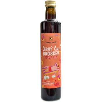 Sonnentor Černý čaj broskev sirup 0,5 l