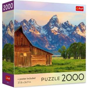 Trefl Пъзел Trefl от 2000 части - Гледка към планината Тетон (99271_26)