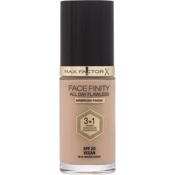 Max Factor Facefinity All Day Flawless SPF20 tekutý make-up s uv ochranou W44 Warm Ivory 30 ml