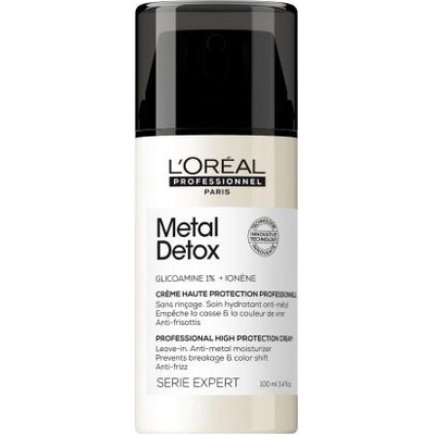 L'Oréal Metal Detox Professional High Protection Cream защитен крем за коса без отмиване 100 ml за жени