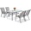 Garden Point Метални градински мебели Modena/Bitonto за 4 души Garden Point сив (GAP1552-4)