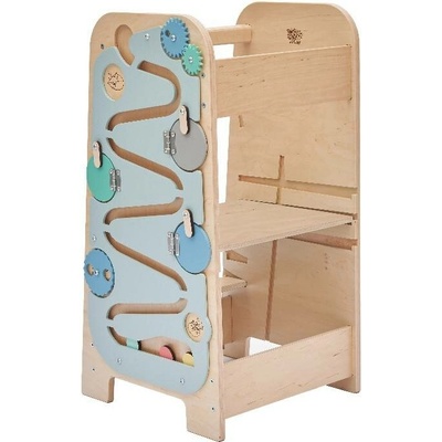 BusyKids Rostoucí učící věž edukativní 5v1 Play 75 cm modrá