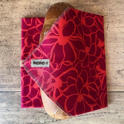 Chlebousek - červené květy Nerida Hansen Magsbags.cz