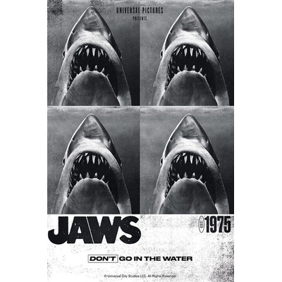 Plakát, Obraz - Jaws - 1975, 61 × 91.5 cm