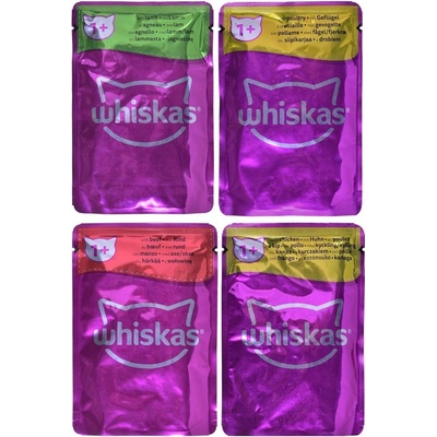 Whiskas Adult Classic Meals s hovězím kuřecím jehněčím drůbežím v omáčce 160 x 85 g – Sleviste.cz
