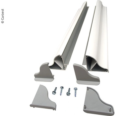CARBEST Комплект спойлер за монтаж на слънчев панел с ширина до 410 мм, 1 чифт, 4 ъгъла, 2 бр (850900)