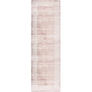 vidaXL Килим, миещ се, бежов, 80x300 см (337941)