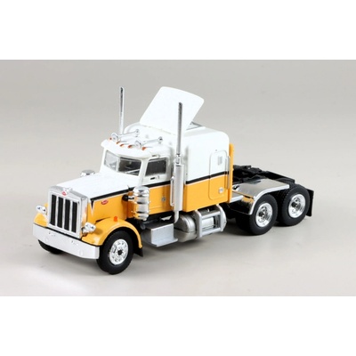 BREKINA Peterbilt 359 bílá/žlutá 1:87