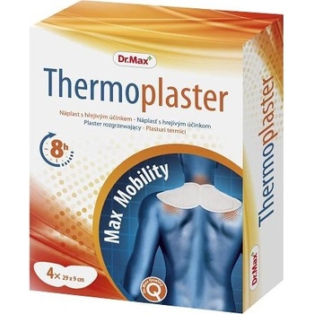 Dr.Max Thermoplaster Náplast s hřejivým účinkem 4 náplasti 29 x 9 cm