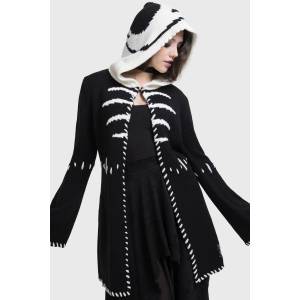 KILLSTAR дамски пуловер (жилетка) KILLSTAR x CORPSE BRIDE - Scraps - Black/White - KSRA012400