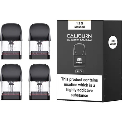 Uwell Caliburn G3 Pod cartridge 1,2 Ohm Pack 4
