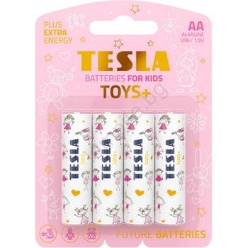 Image 1 of TESLA - 4 бр. Алкална батерия AA TOYS+ 1, 5V 2900 mAh (TS0003)
