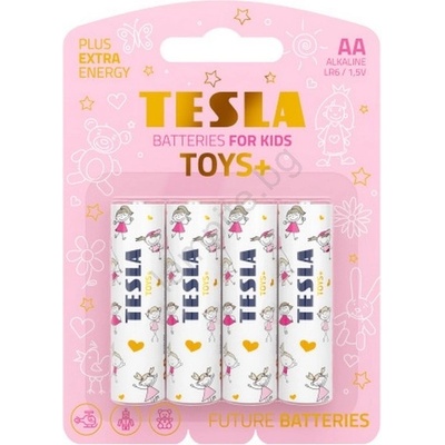 TESLA - 4 бр. Алкална батерия AA TOYS+ 1, 5V 2900 mAh (TS0003)
