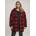 Urban classics Анорак Urban classics Check GT parka - Red (rouge flash / noir)