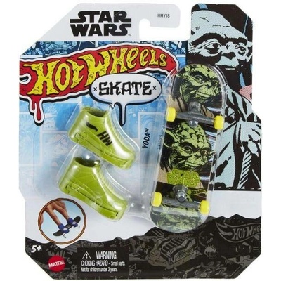 Hot Wheels Skates tématický fingerboard a boty Yoda