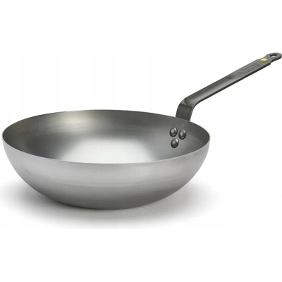 Wok de Buyer Mineral B 28 cm uhlíková oceľ 3 L indukcia Francúzsko