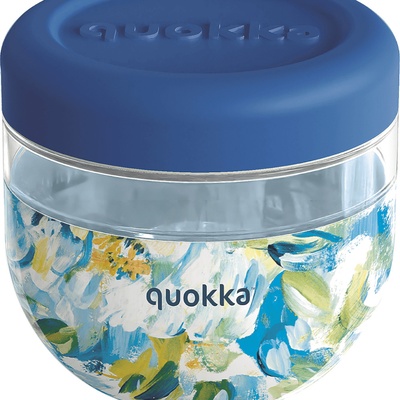 Quokka Bubble Blue peonies Dóza na potraviny 770 ml