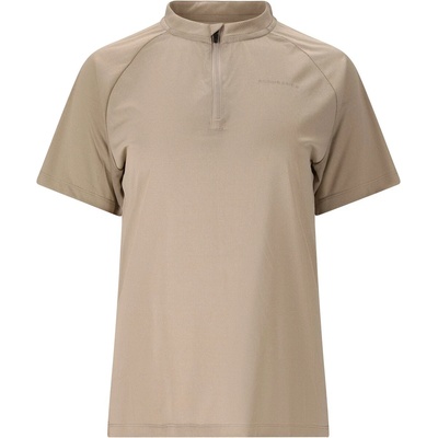 ENDURANCE Дамска фланелка с къс ръкав за колоездене ENDURANCE Women's Crow Melange Cycling/MTB S/S Shirt Cycling jersey - Vintage Khaki - размер 38 (EU) (156-2412-0413)